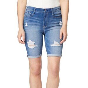 Universal Thread Mid Rise Fair Bermuda Denim Shorts size 14/W32R